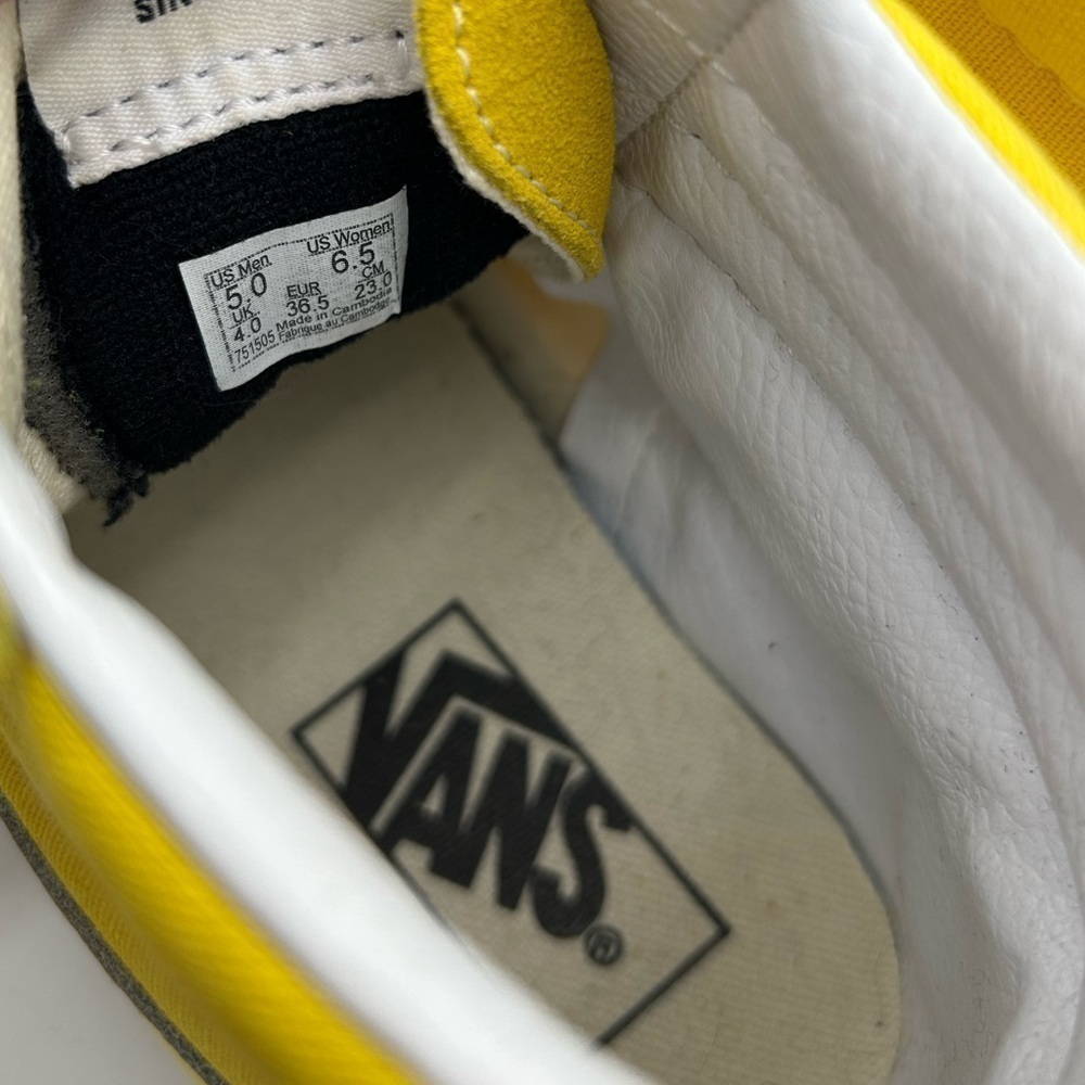 Vans SK8 HI Golden Yellow High Top Skateboard Shoes - Picture 6 of 6